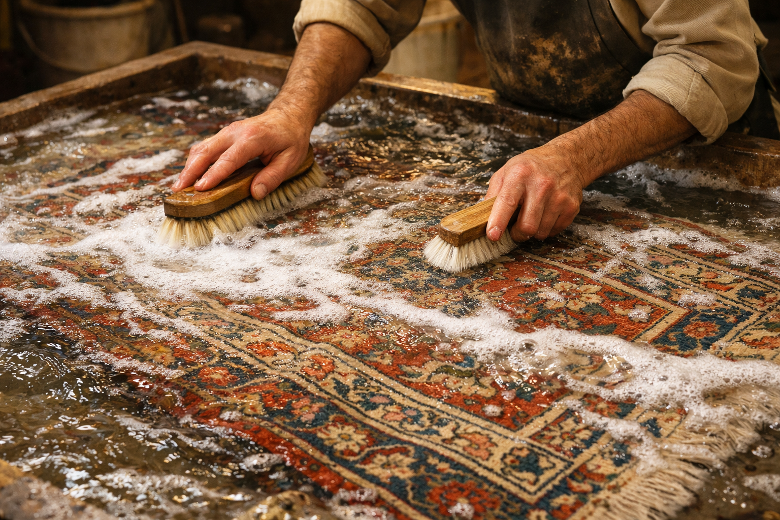 Teppichwäsche – schonende Reinigung von Orientteppichen
